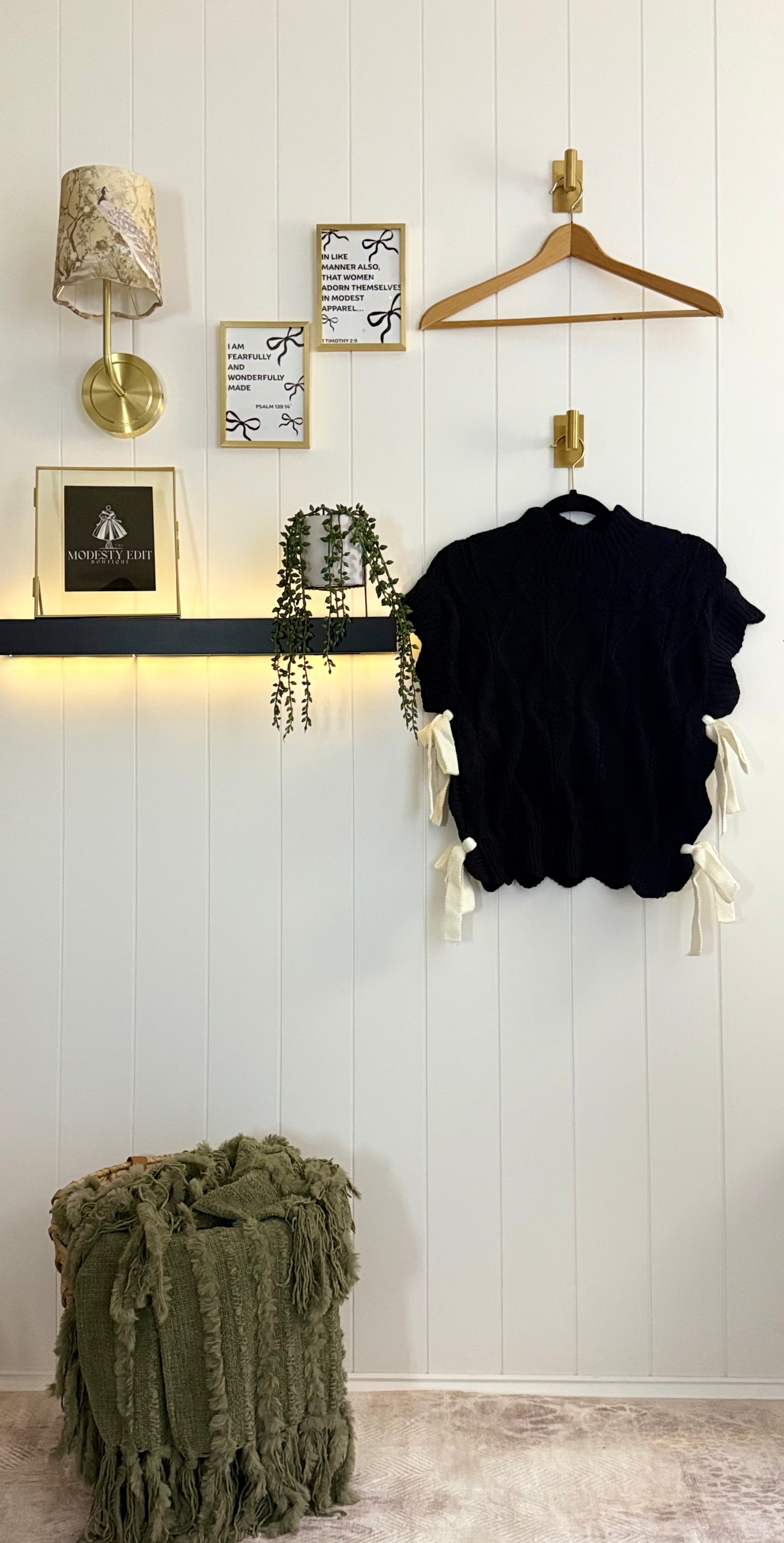 Midnight Lattice Sweater