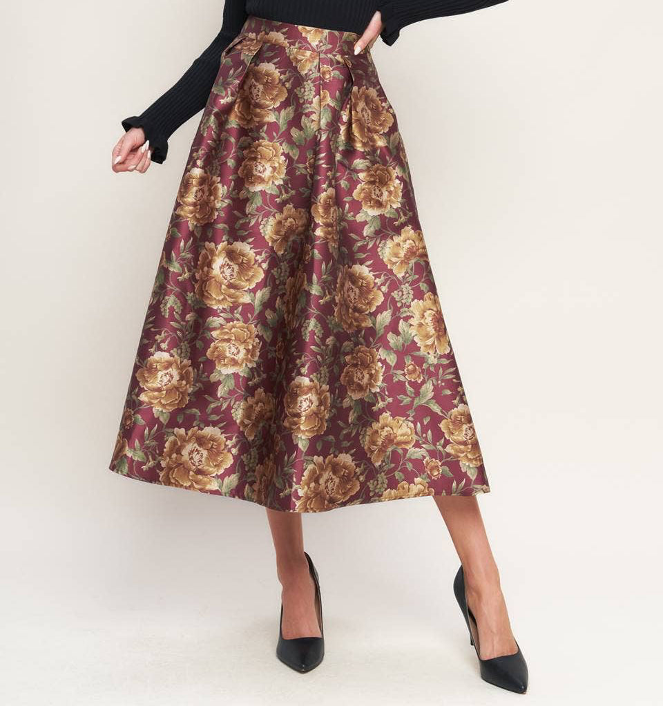 Golden Flora Skirt