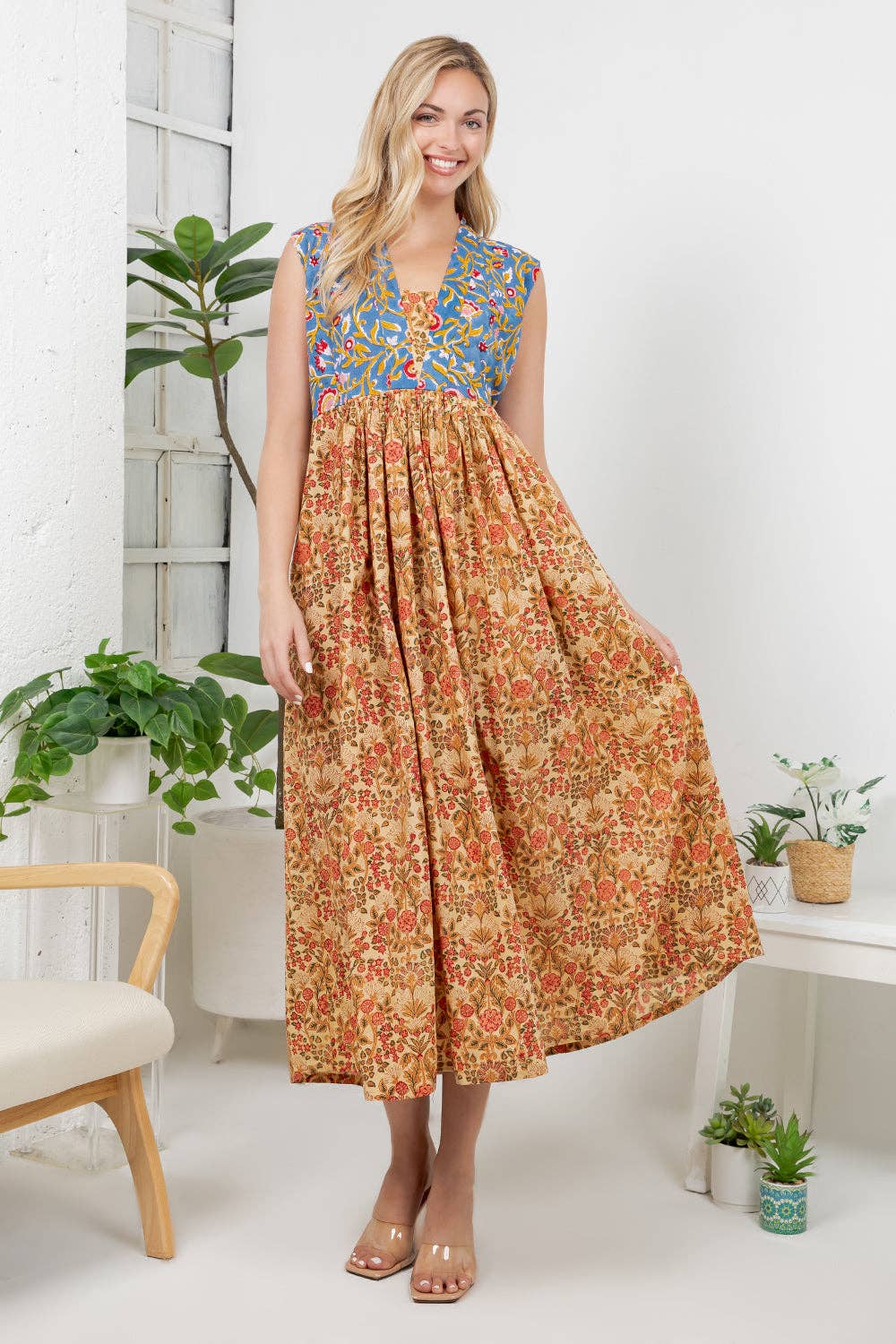 Marigold Mosaic Dress
