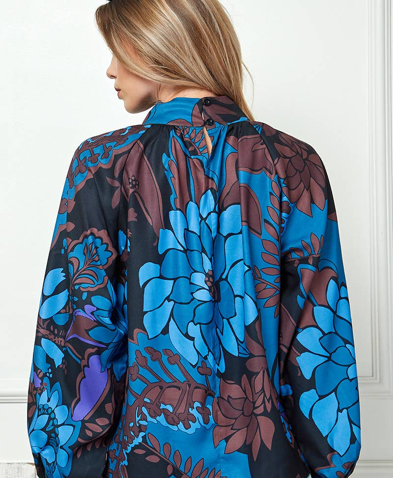Midnight Bloom Blouse
