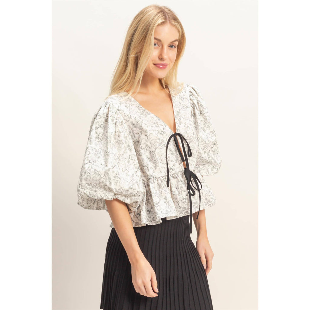 Quiet Praise Peplum Top
