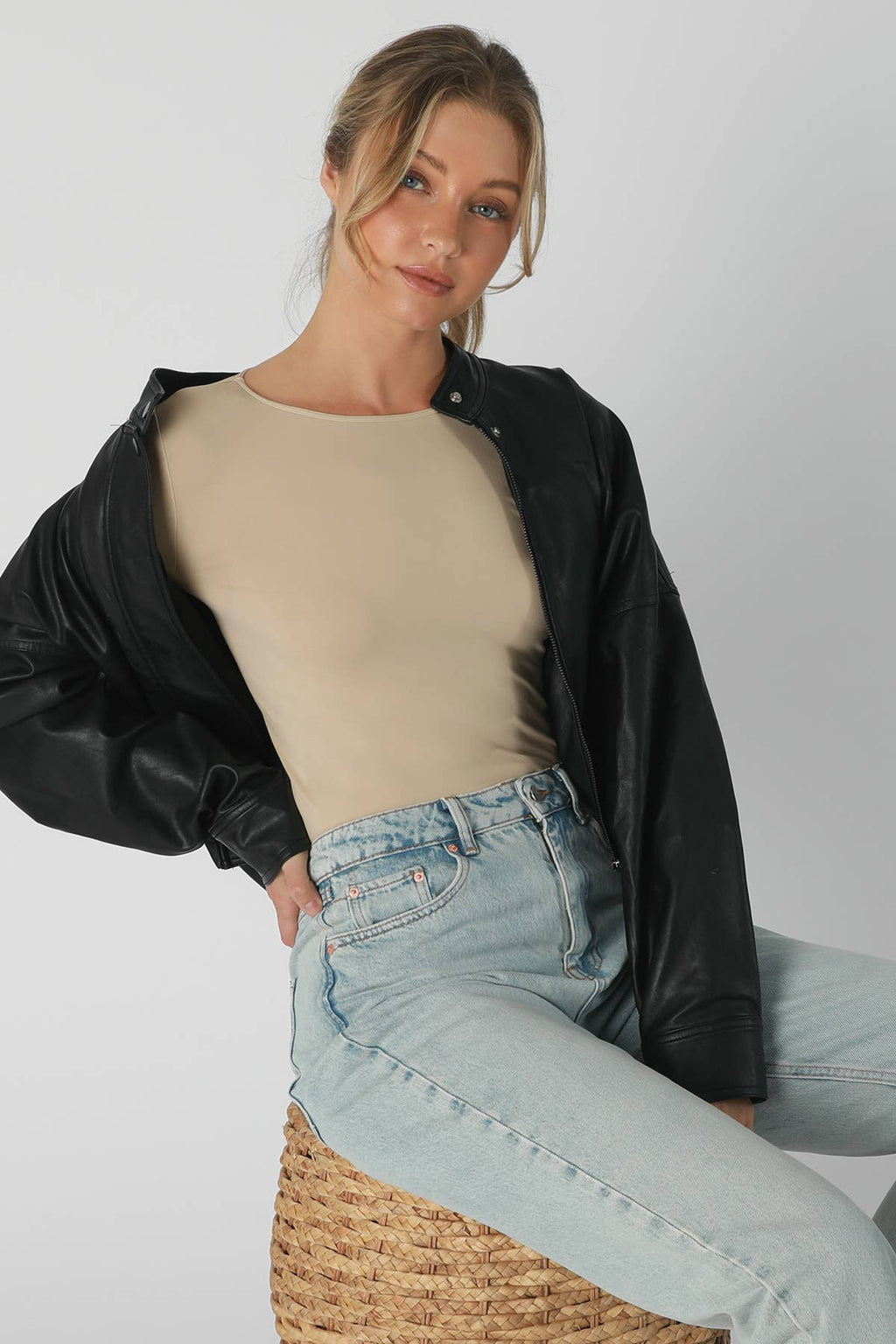 Niki Biki - 3/4 Sleeve Crew Neck Top