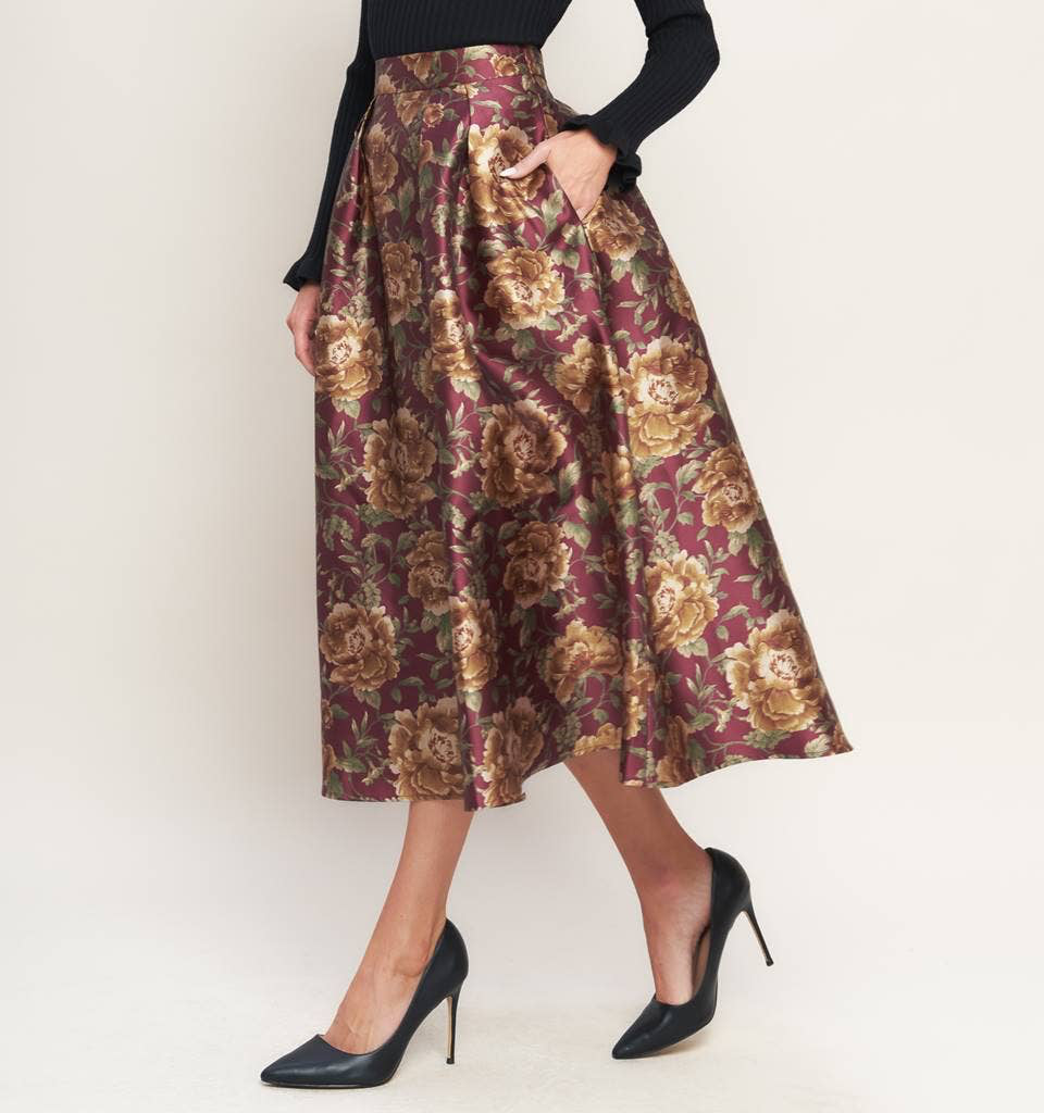 Golden Flora Skirt