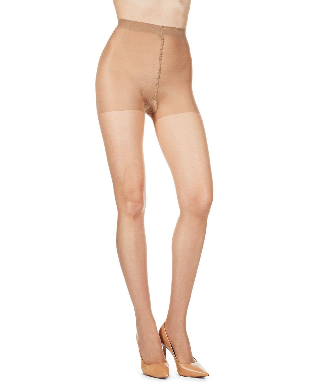 MeMoi Crystal Sheer Control Top Pantyhose
