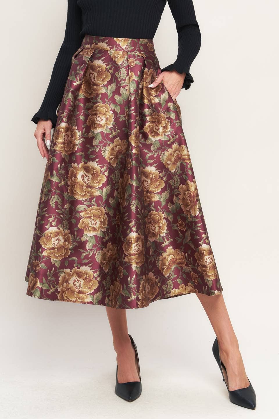 Golden Flora Skirt