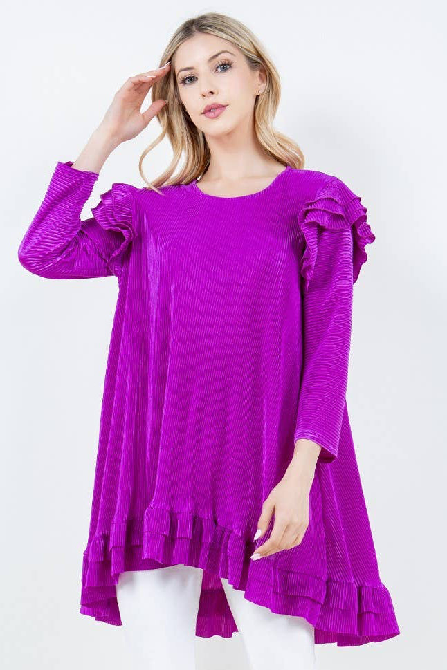 Royal Ruffle Blouse