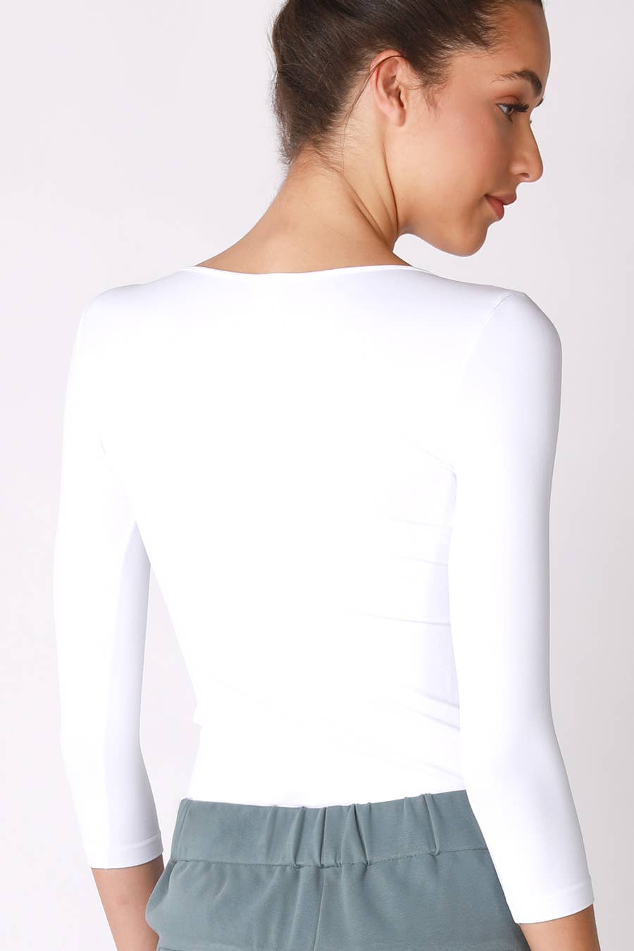 Niki Biki - 3/4 Sleeve Crew Neck Top