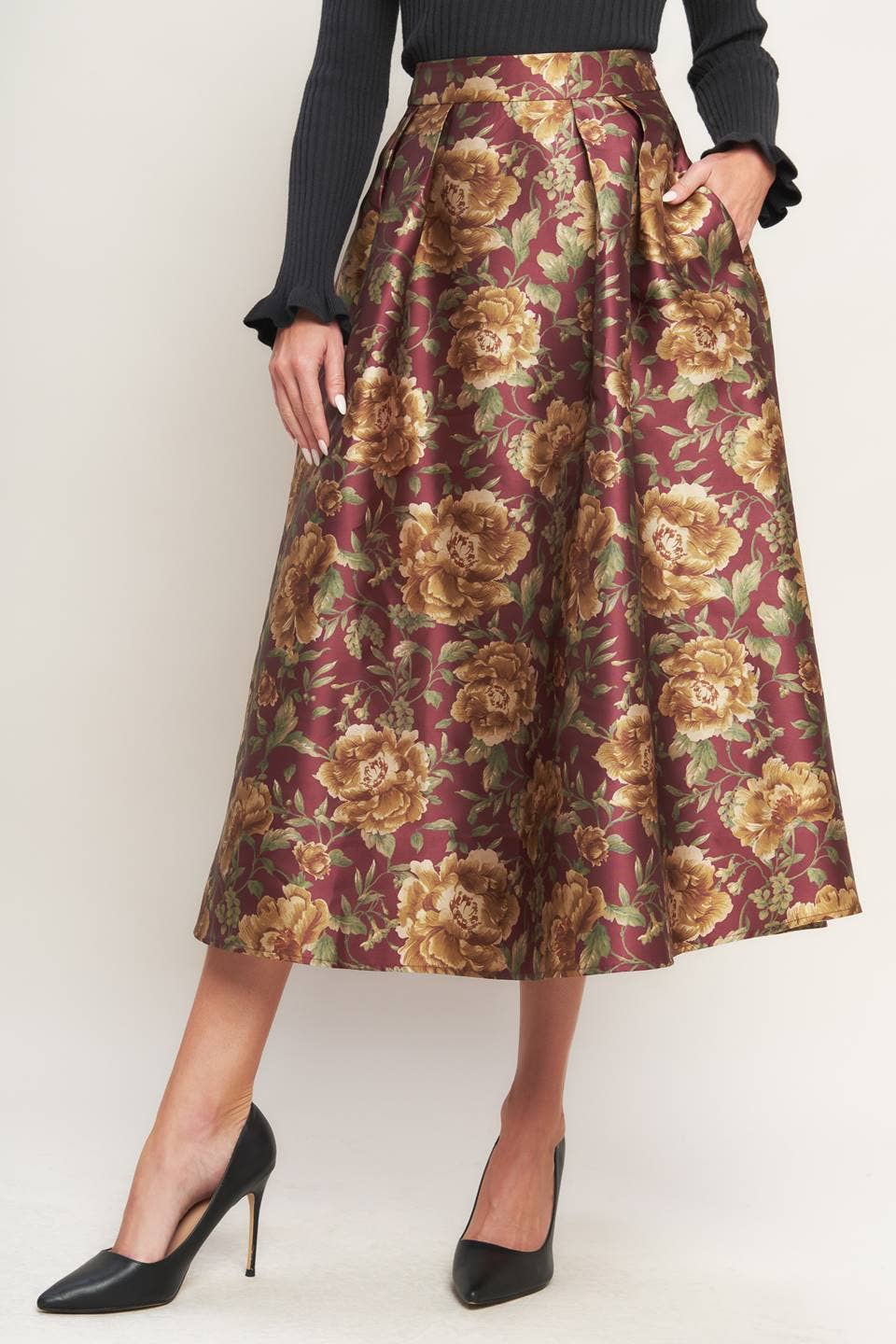 Golden Flora Skirt