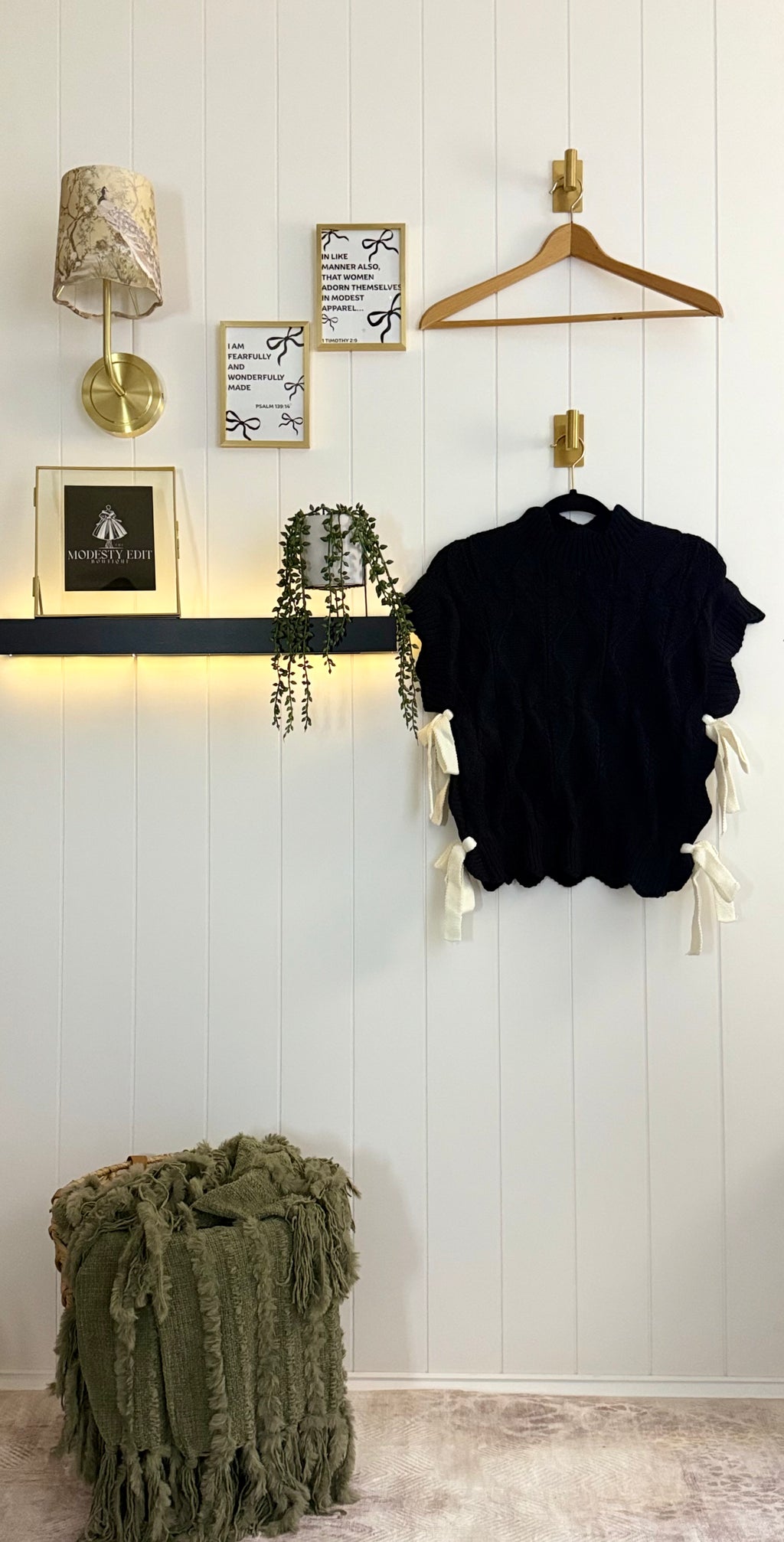 Midnight Lattice Sweater