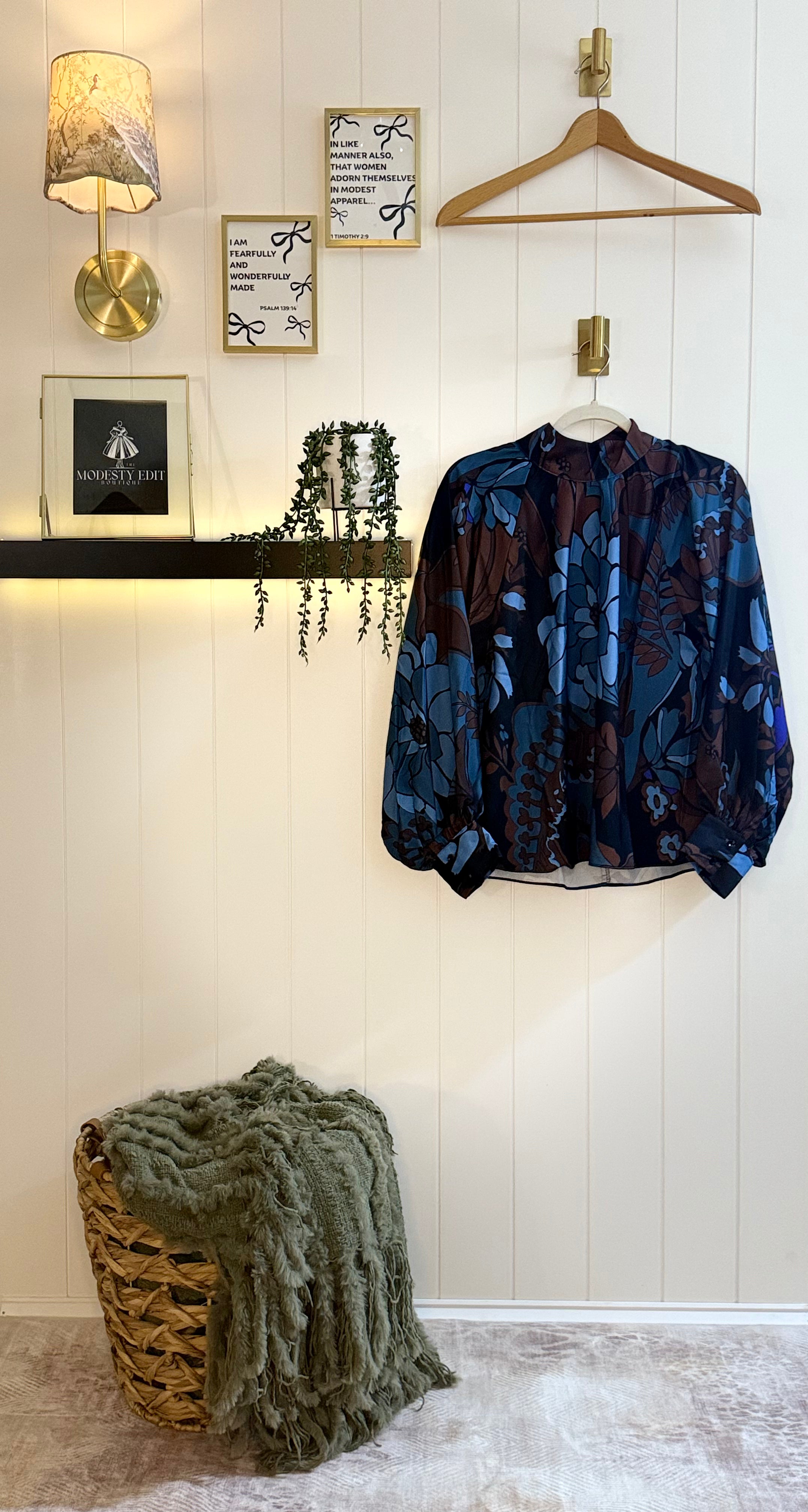 Midnight Bloom Blouse