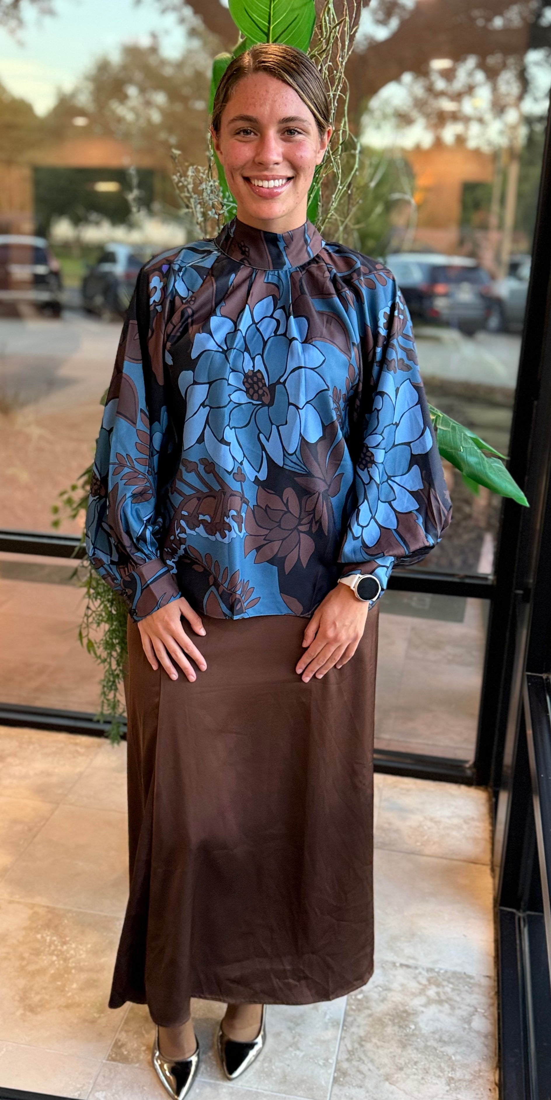 Midnight Bloom Blouse