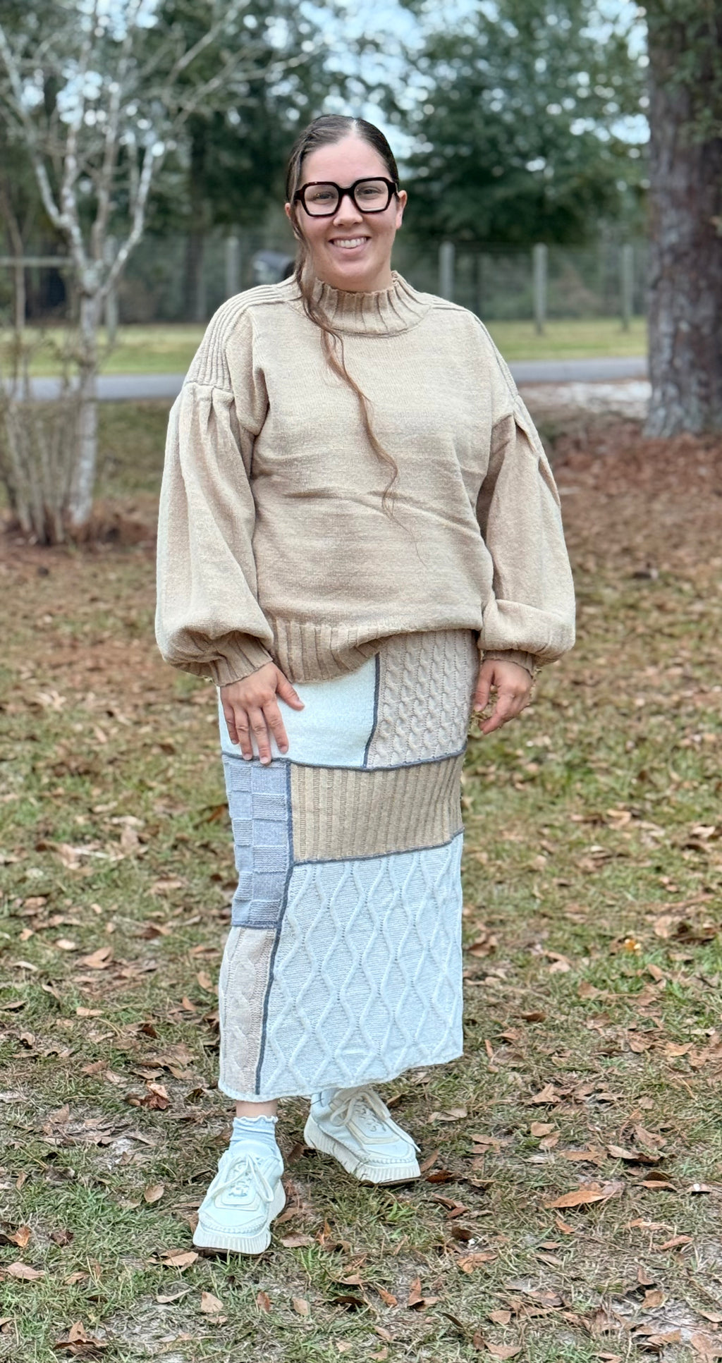 Quiet Collage Sweater Set