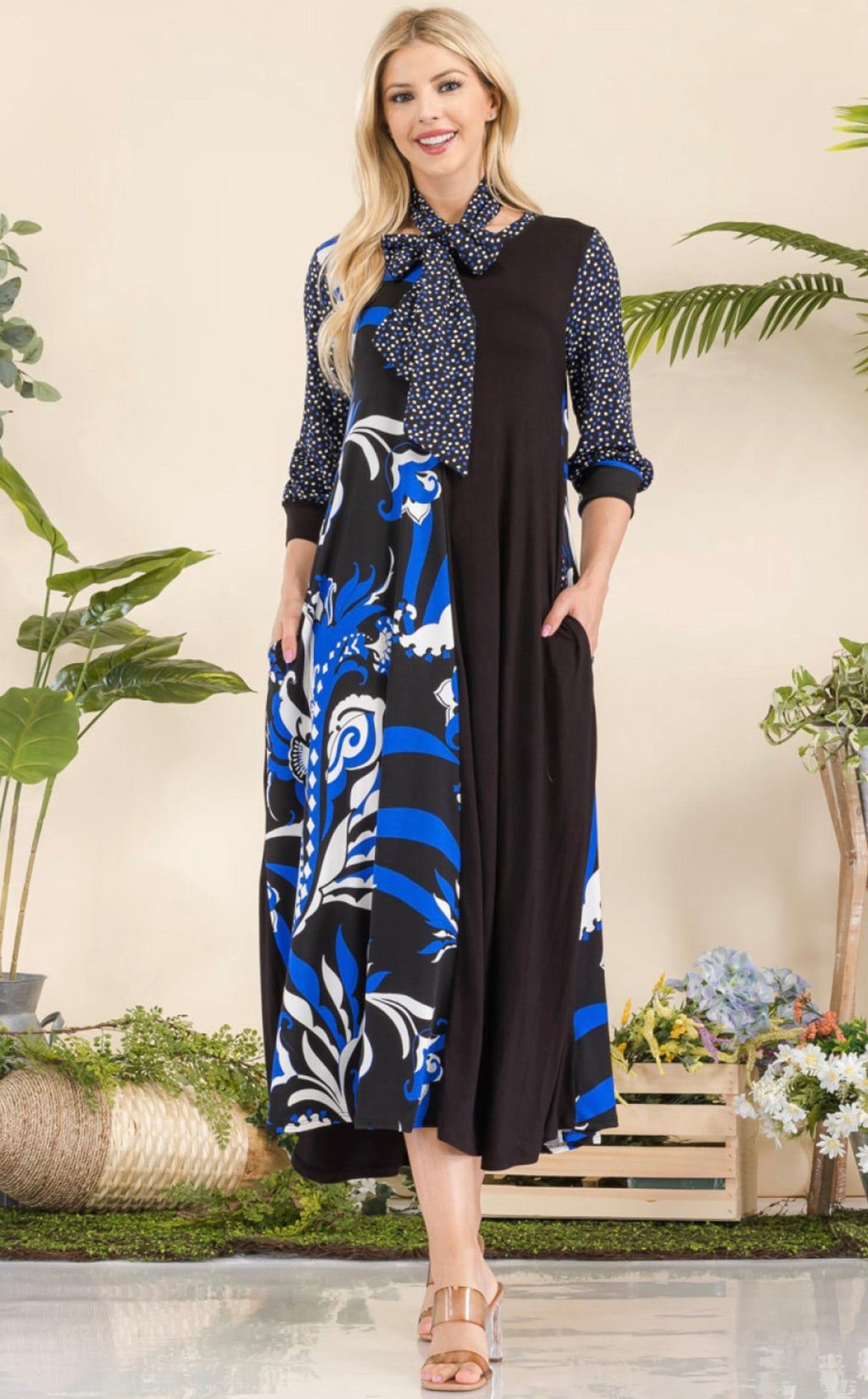Polka Petal Dress - Plus