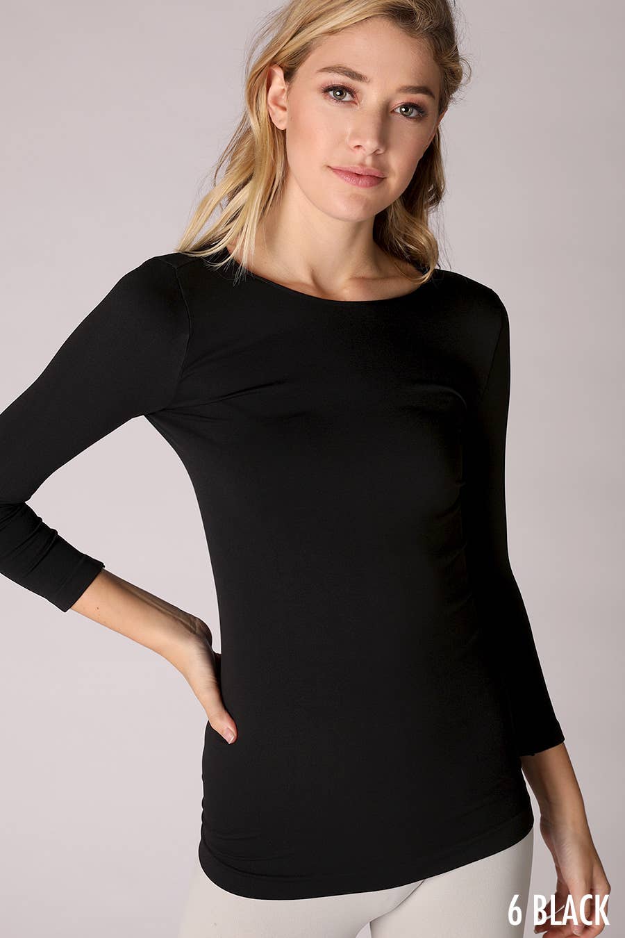 Niki Biki - 3/4 Sleeve Crew Neck Top