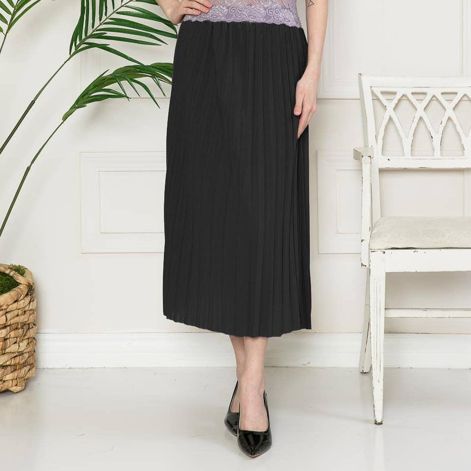 Midnight Pleat Skirt