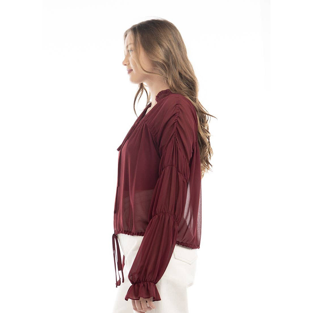 Burgundy Belle Blouse