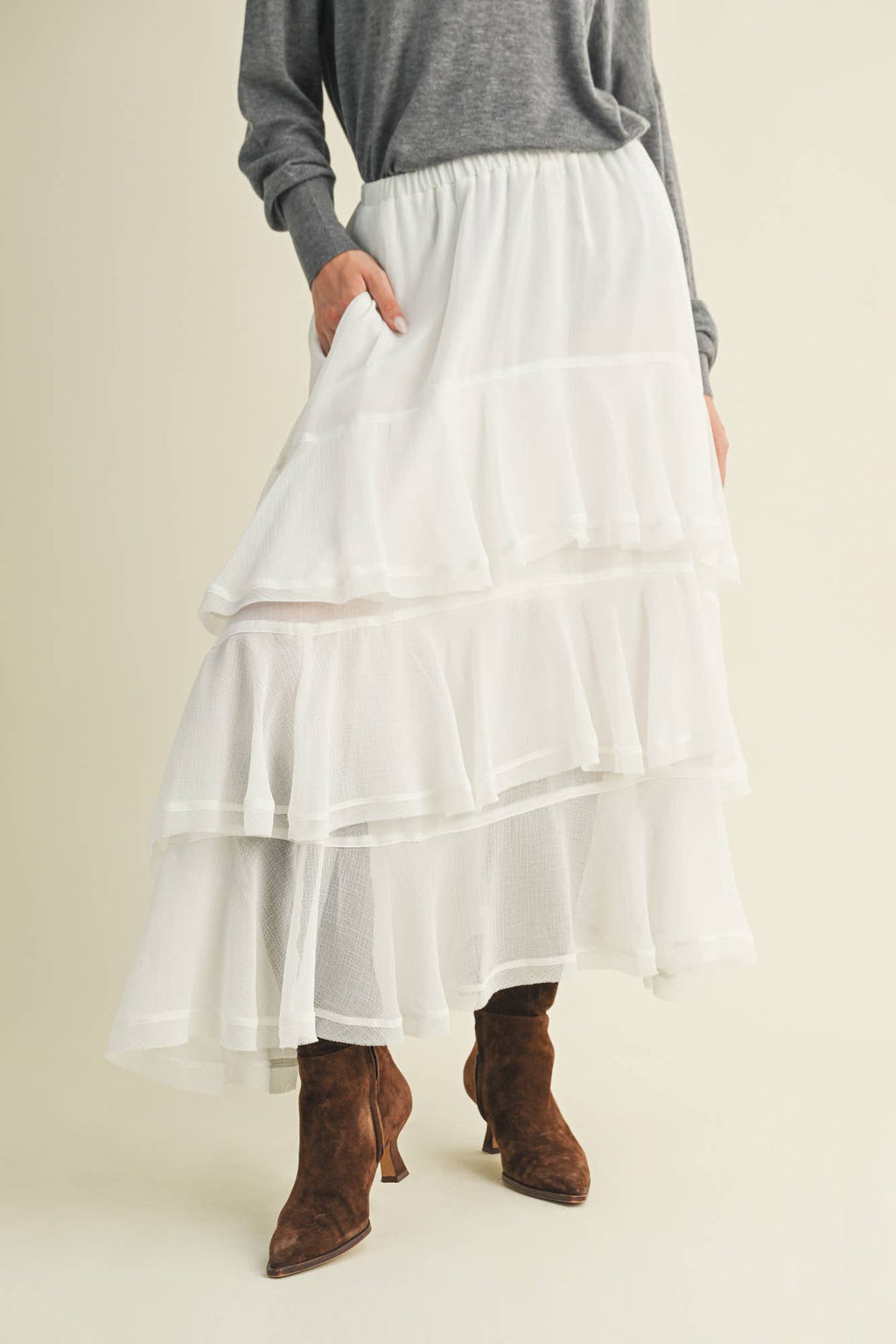 Cloudlight Tiered Skirt