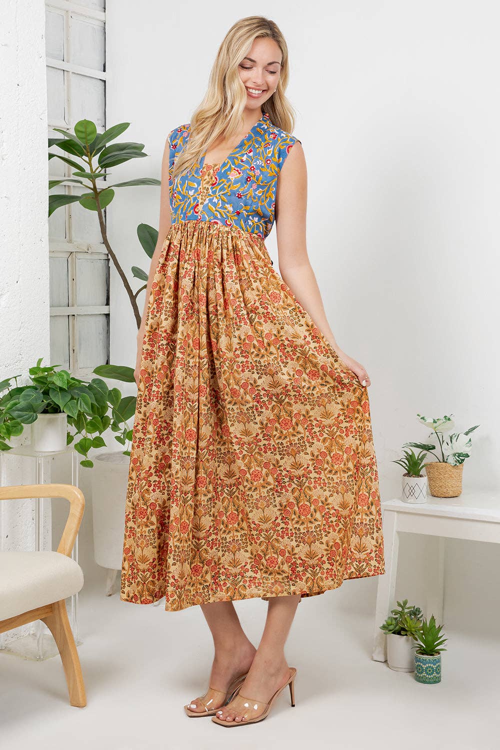Marigold Mosaic Dress