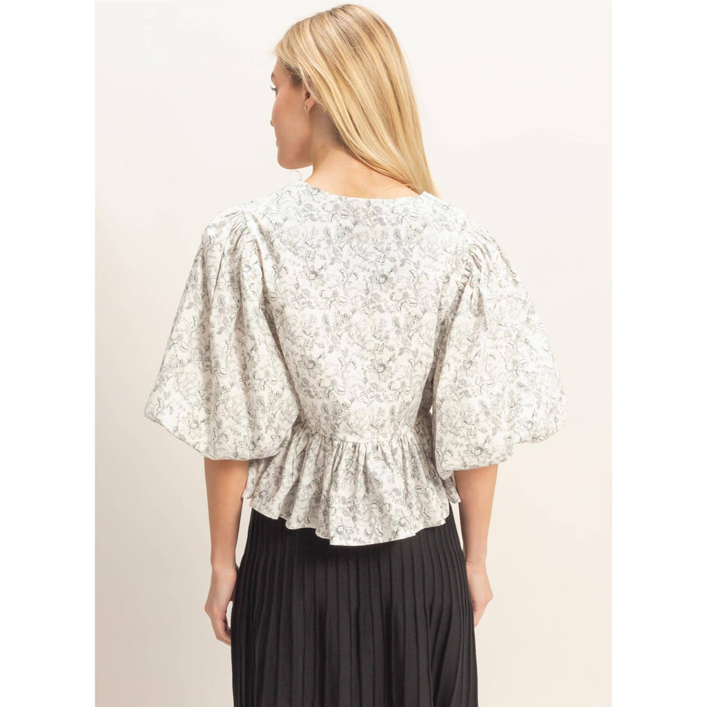 Quiet Praise Peplum Top
