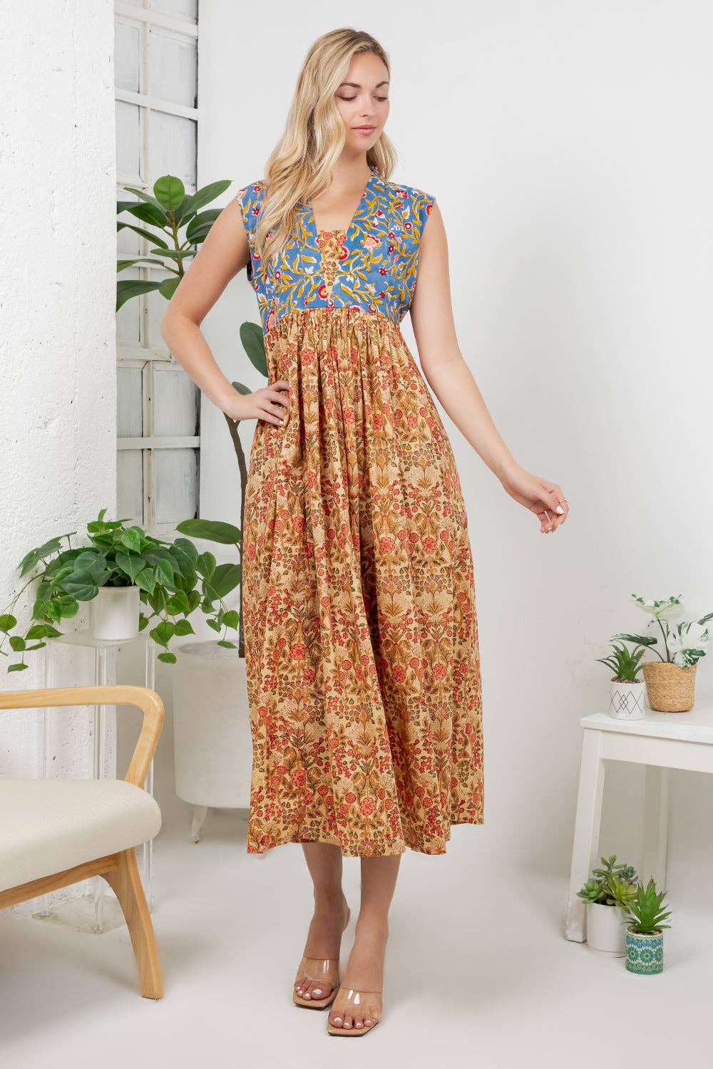 Marigold Mosaic Dress